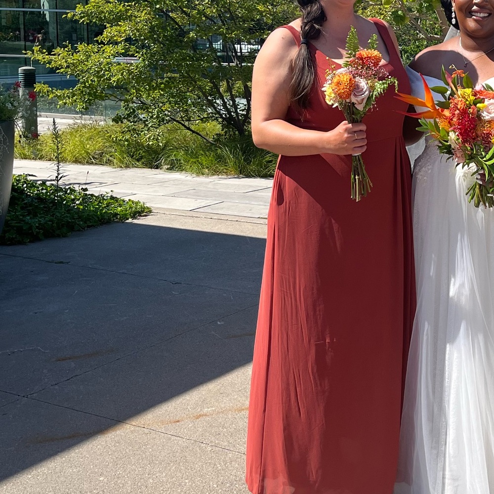 David’s Bridal F20535 in Cinnamon